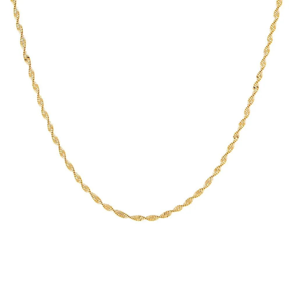 Twisted Herringbone Necklace sold by Adina Eden's