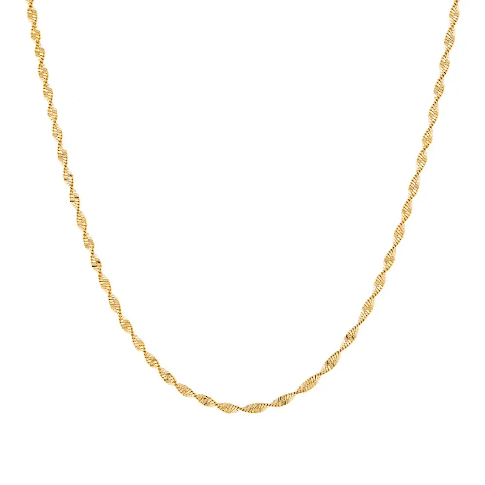 Twisted Herringbone Necklace sold by Adina Eden's product image thumbnail 4