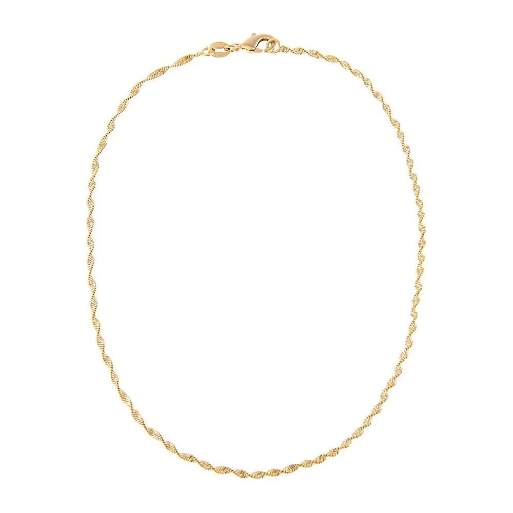 Twisted Herringbone Necklace sold by Adina Eden's product image thumbnail 3