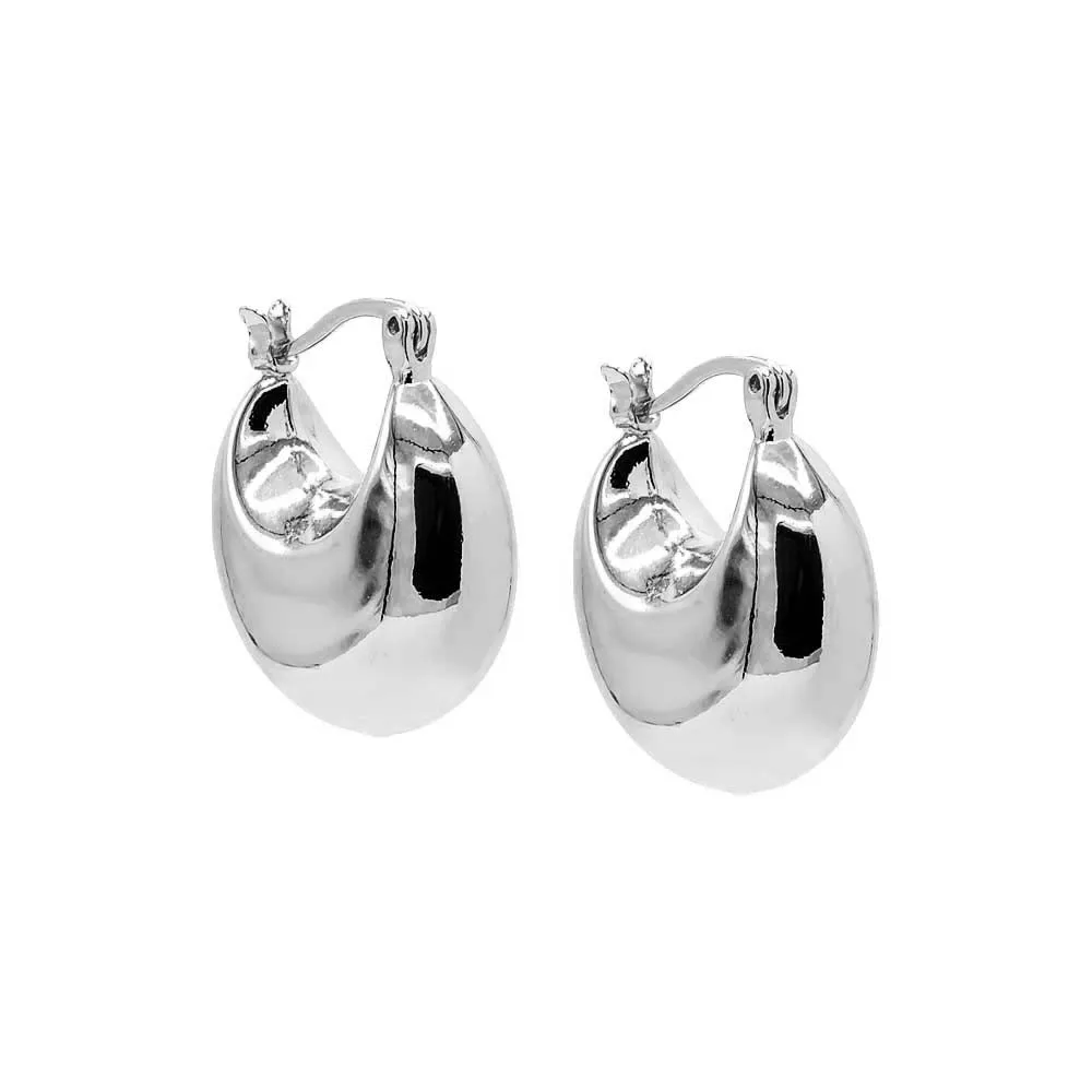 Mini Chunky Graduated Hoop Earring sold by Adina Eden's product image thumbnail 3