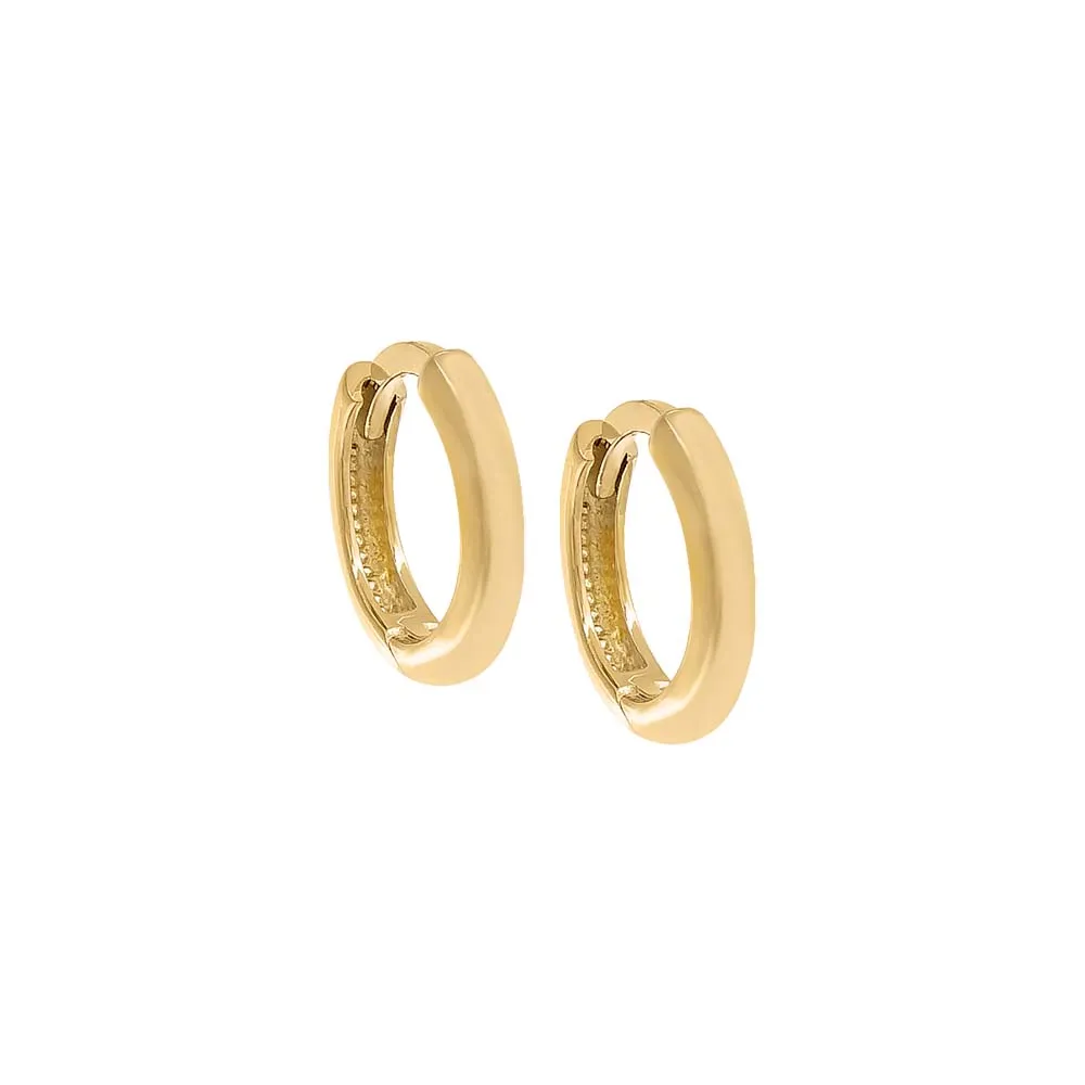Rounded High Polished Huggie
Earring 14K sold by Adina Eden's
