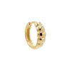 Beaded Puffy Graduated Huggie Earring 14K sold by Adina Eden's