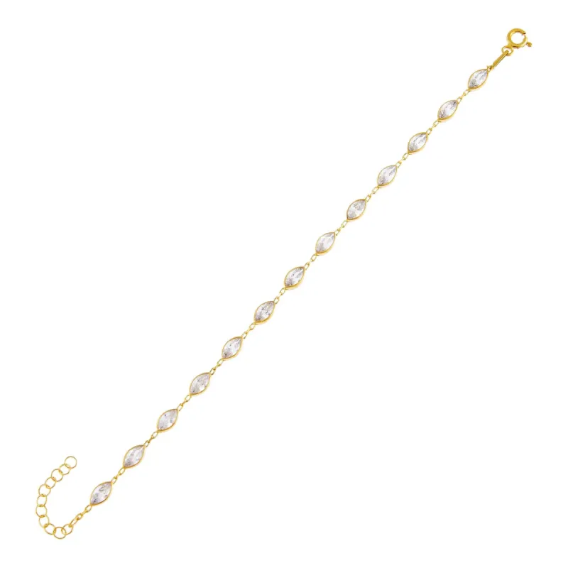 CZ Multi Marquise Bracelet sold by Adina Eden's