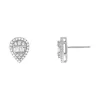 Pear Diamond Illusion Stud Earring 14K sold by Adina Eden's