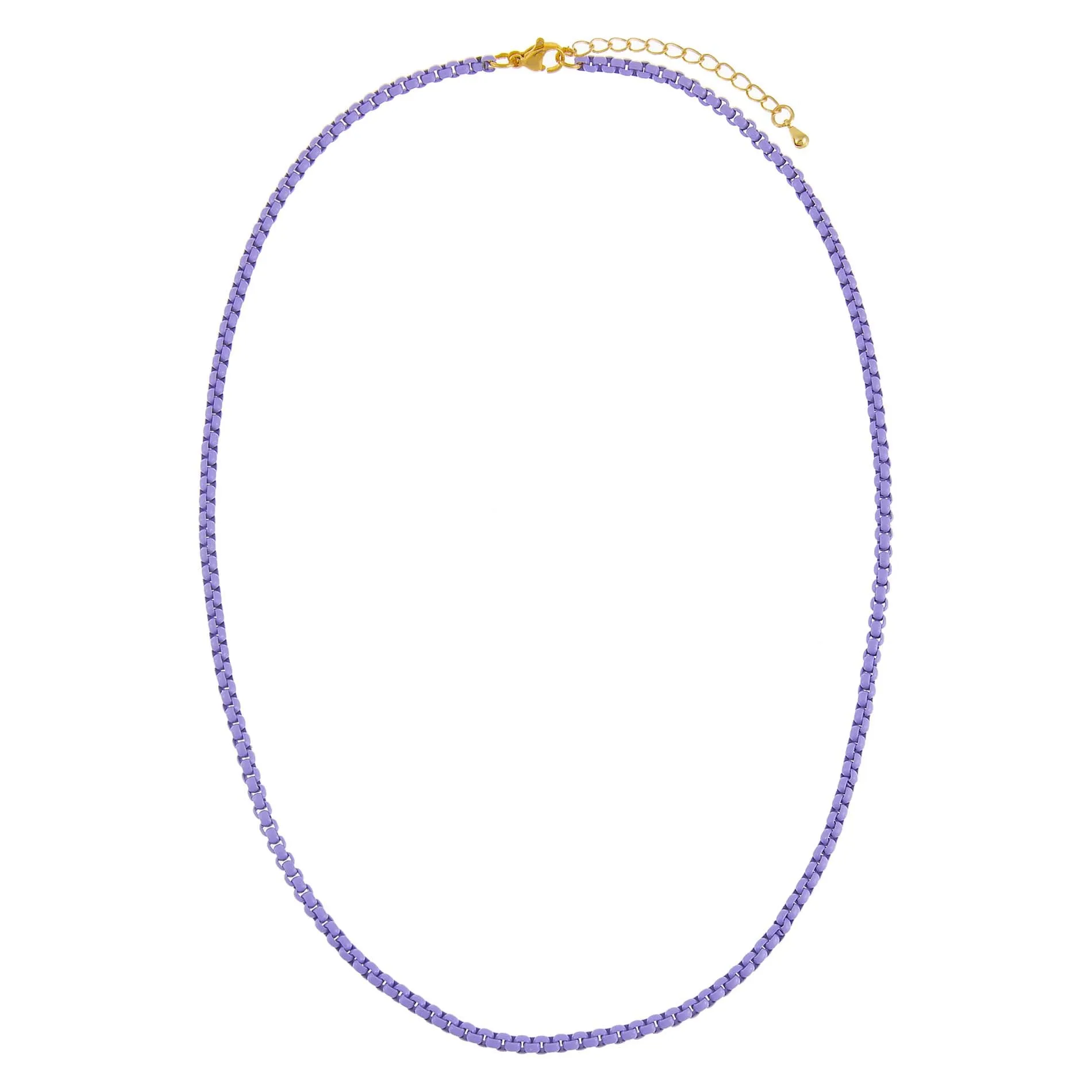 Colored Enamel Rope Chain Necklace sold by Adina Eden's product image thumbnail 4