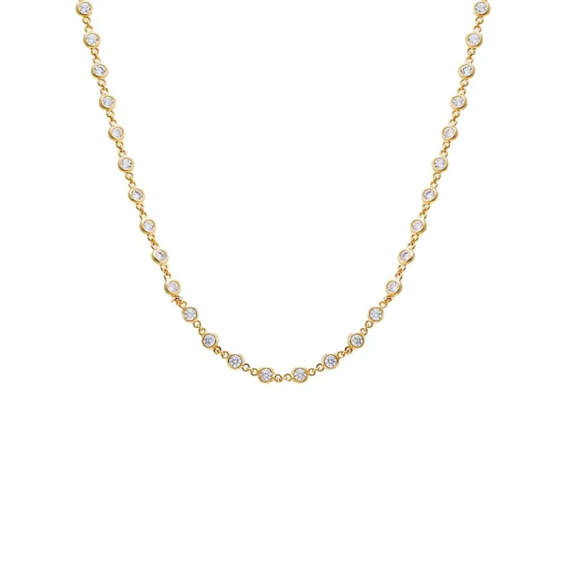 Multi CZ Chain Necklace sold by Adina Eden's
