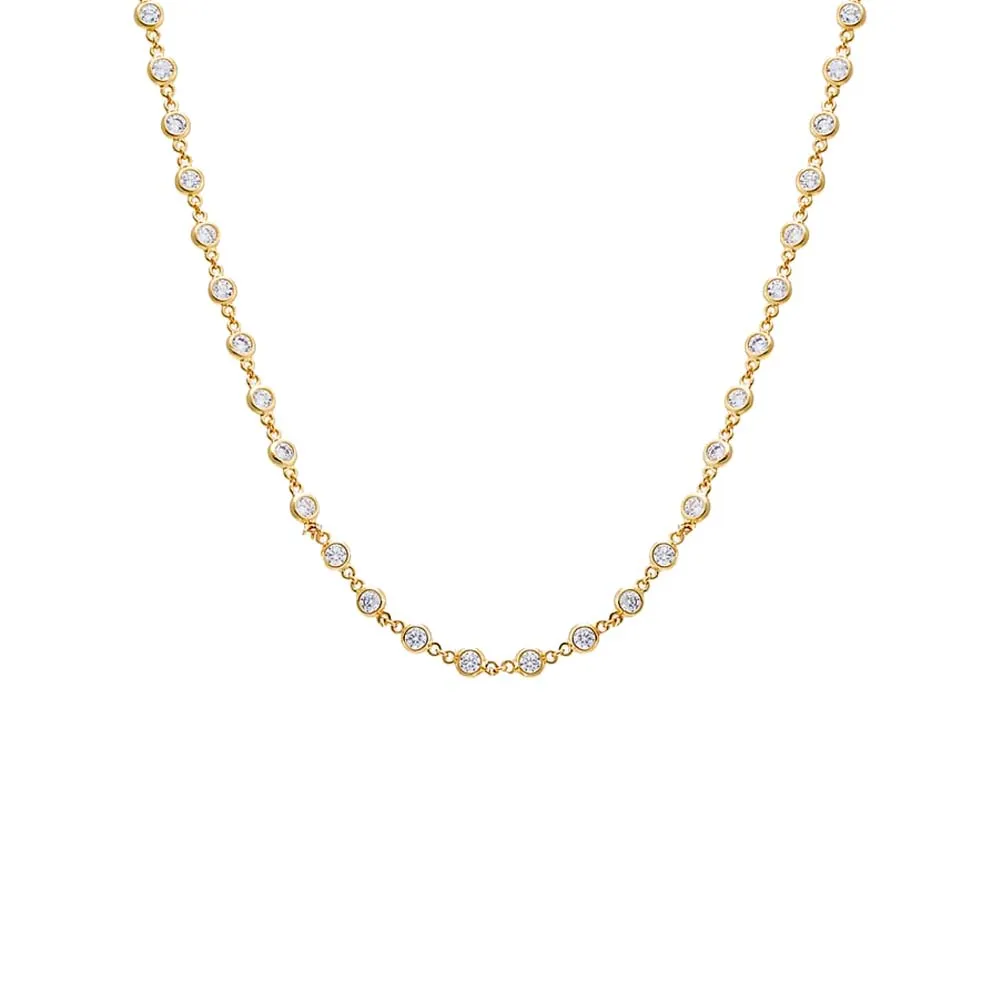 Multi CZ Chain Necklace sold by Adina Eden's