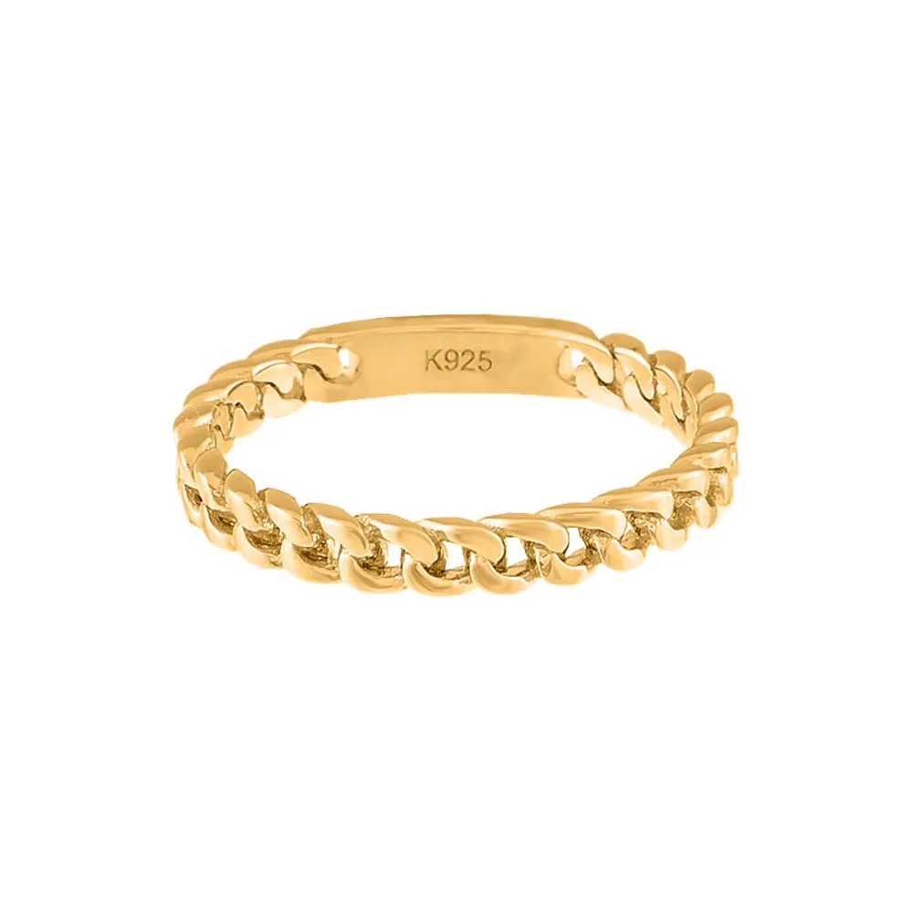 Solid Curb Link Ring sold by Adina Eden's product image thumbnail 2