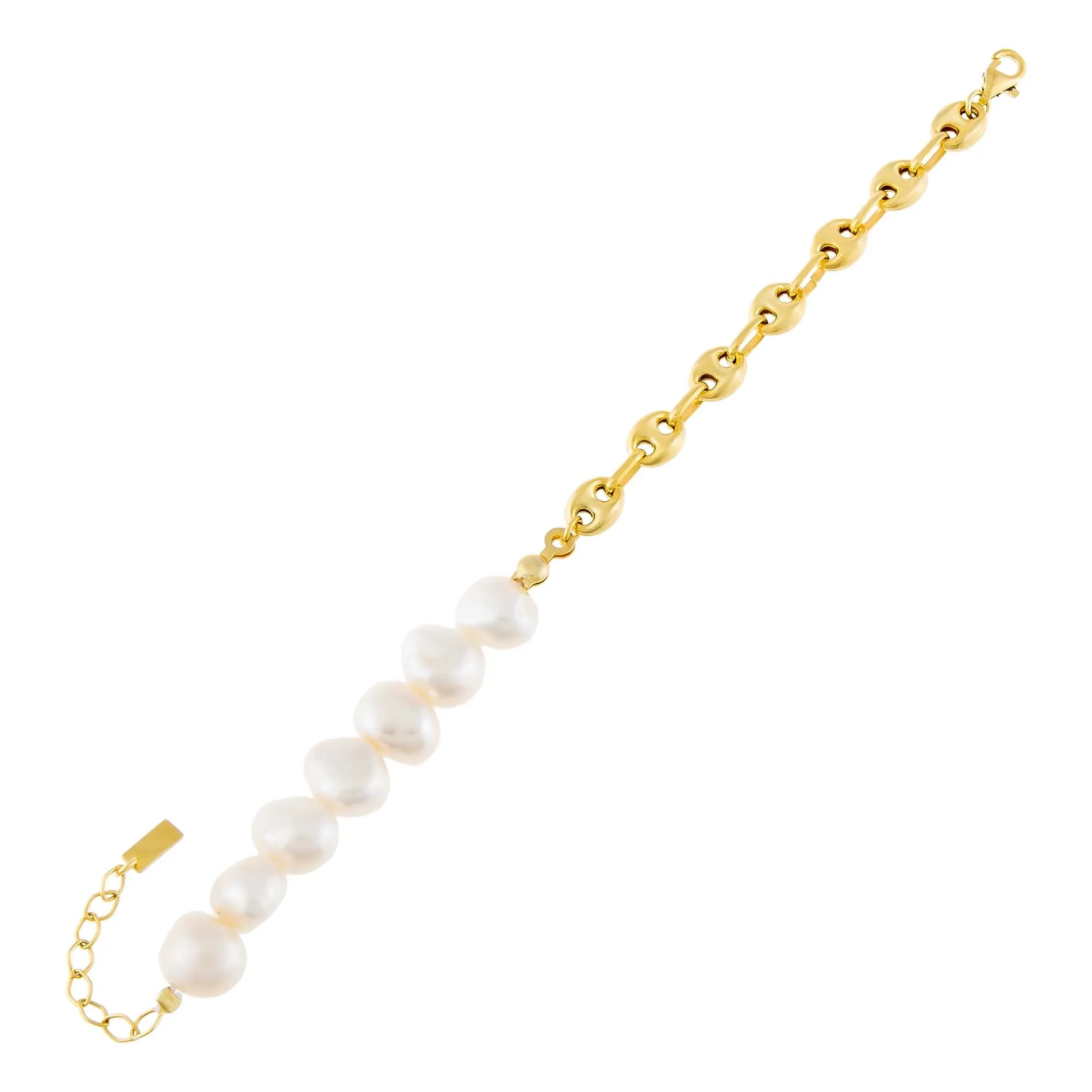 Mariner X Freshwater Pearl Bracelet sold by Adina Eden's