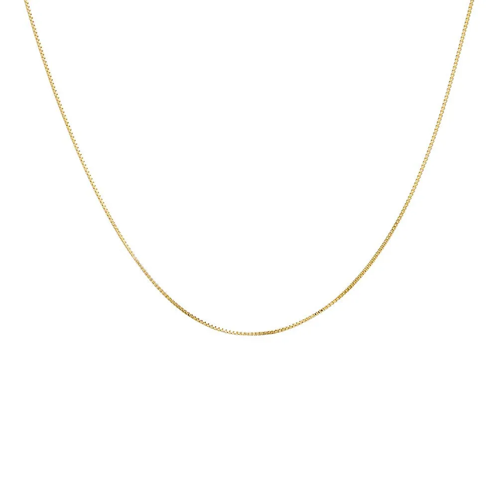 Box Chain Necklace 14K sold by Adina Eden's