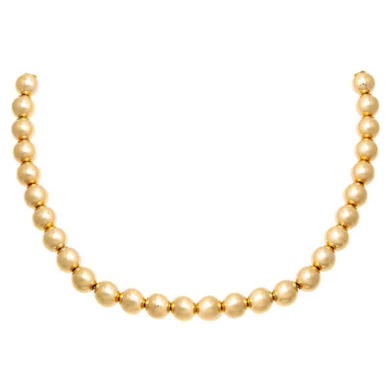 Gold Filled Chunky Beaded Necklace sold by Adina Eden's