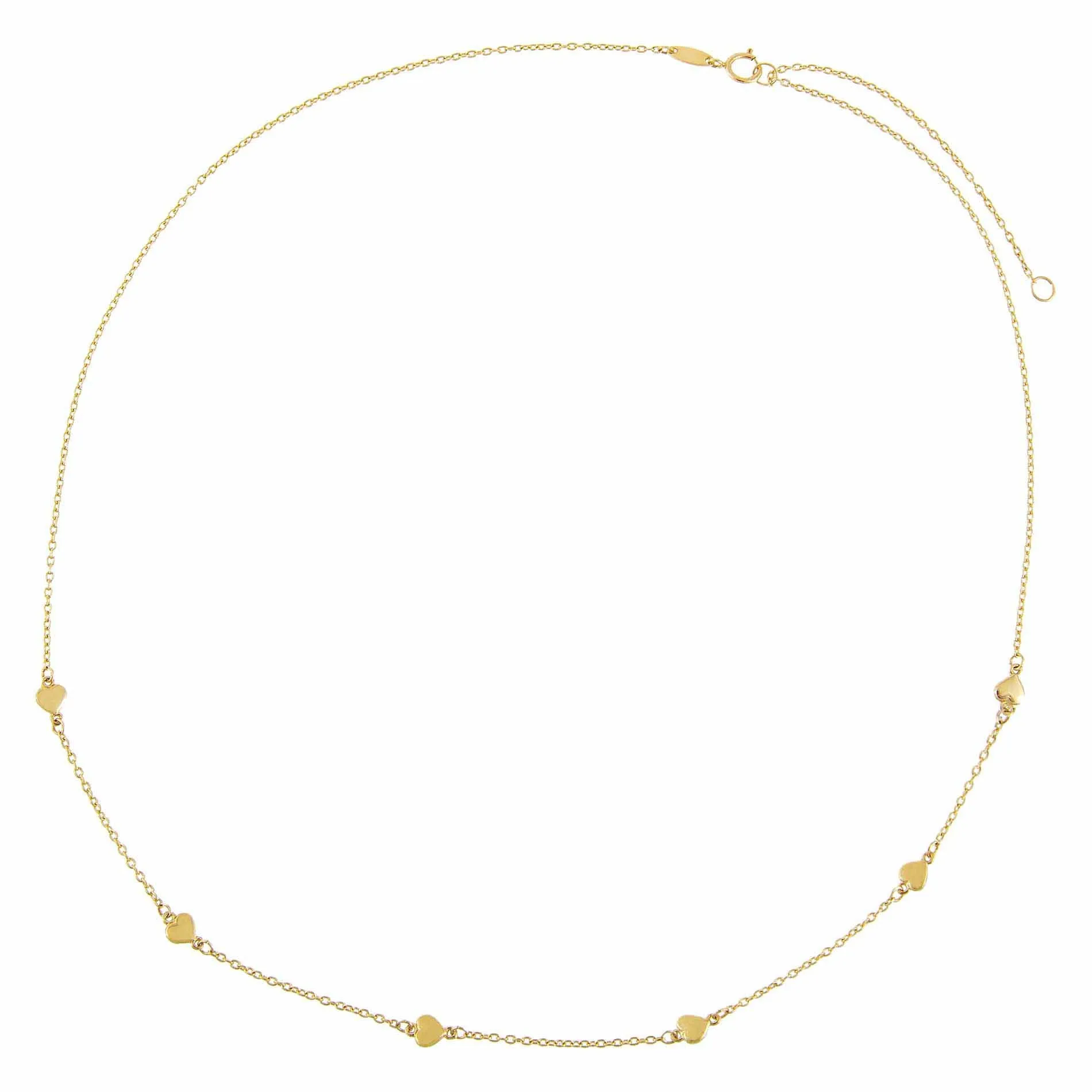 Mini Hearts Necklace 14K sold by Adina Eden's product image thumbnail 3