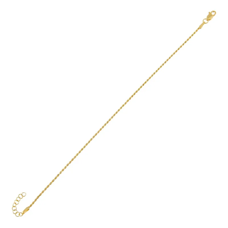 Thin Rope Chain Bracelet sold by Adina Eden's