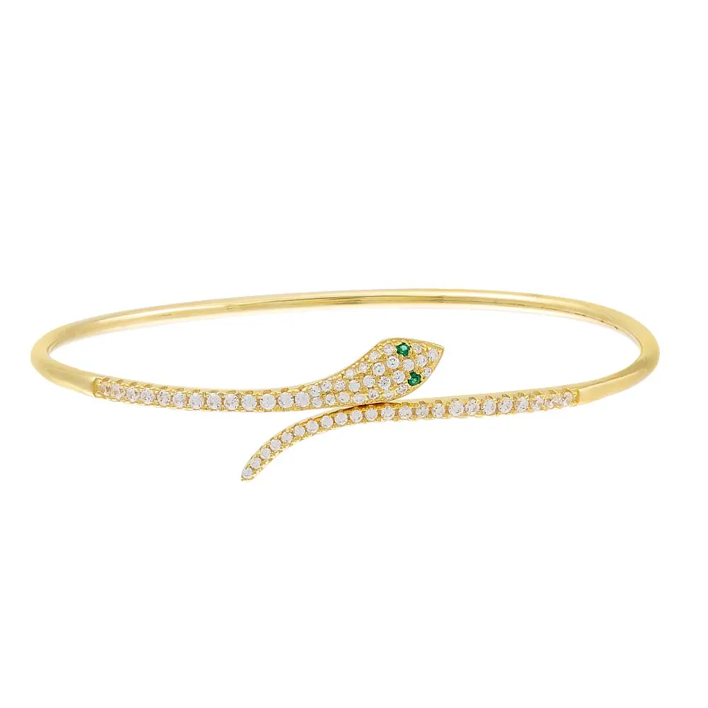 Pavé Snake Bangle sold by Adina Eden's