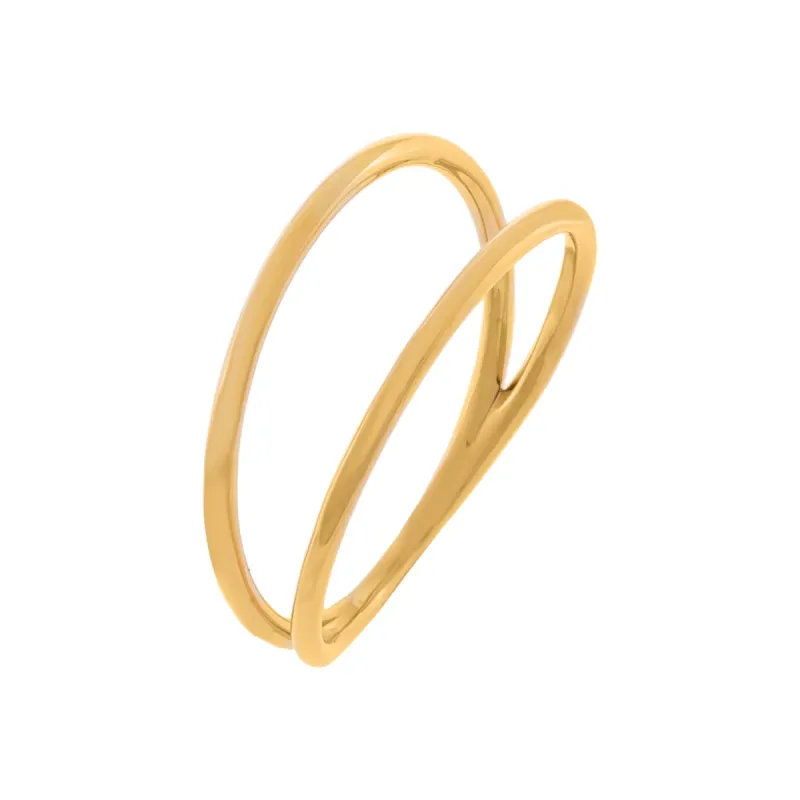 Open Double Row Ring 14K sold by Adina Eden's