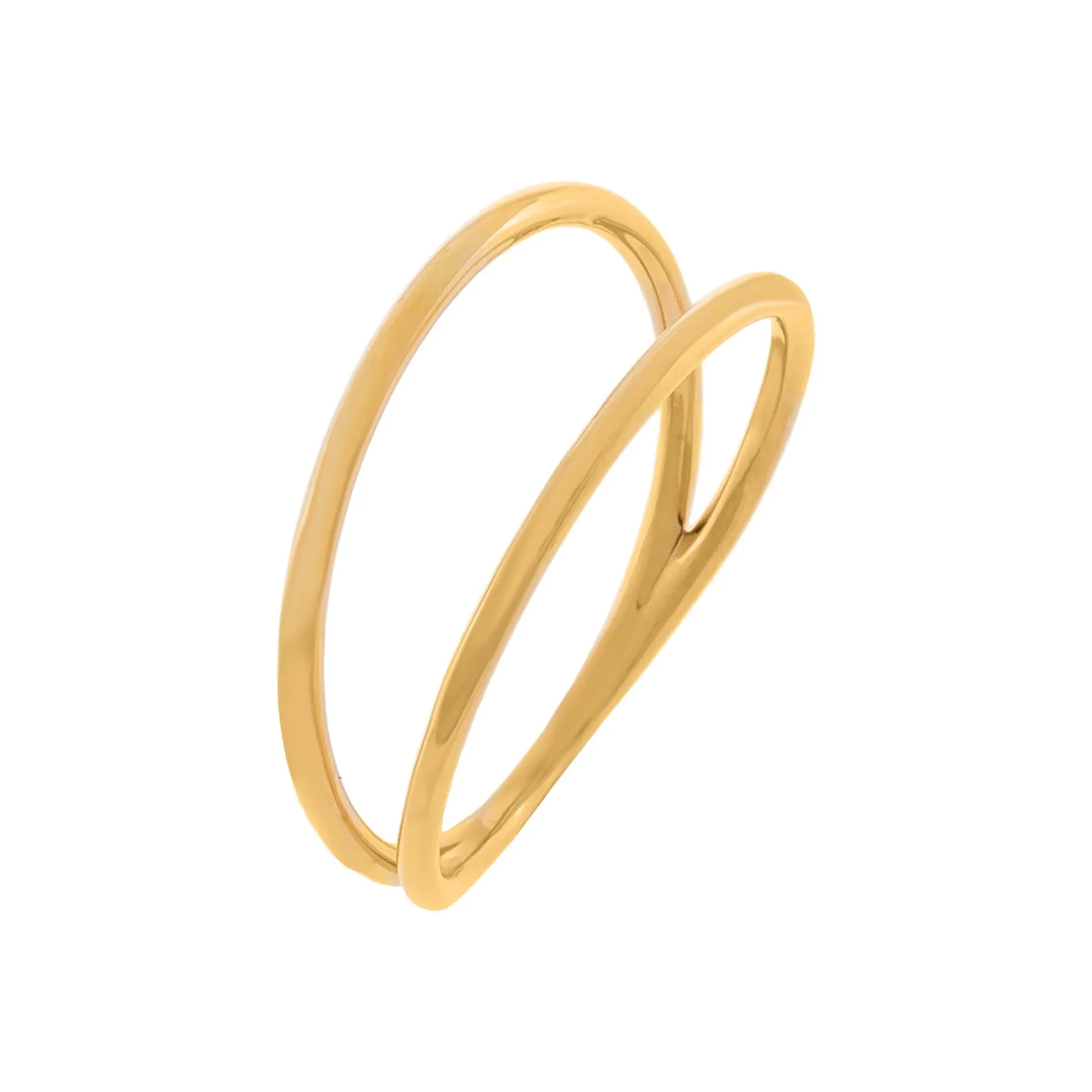 Open Double Row Ring 14K sold by Adina Eden's