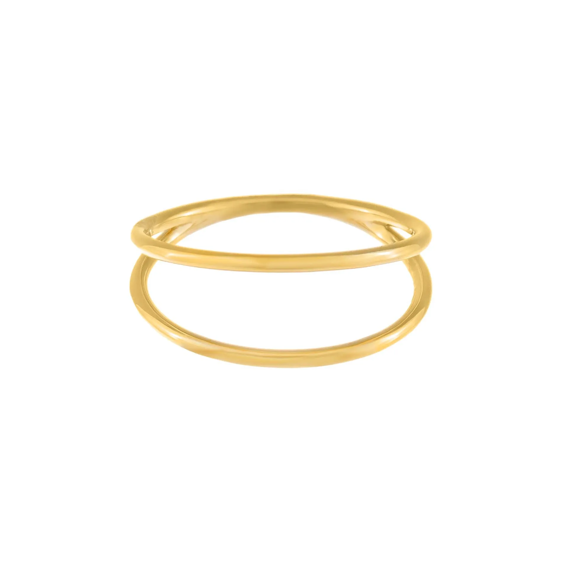 Open Double Row Ring 14K sold by Adina Eden's product image thumbnail 4