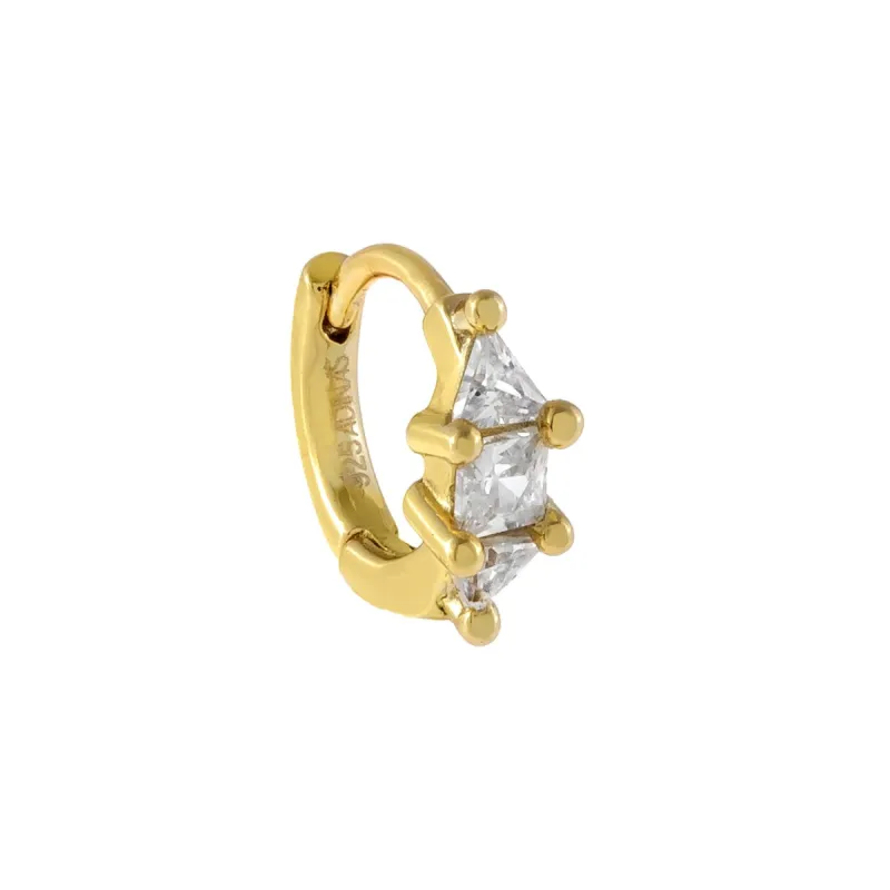 CZ Mini Cartilage Huggie Earring sold by Adina Eden's