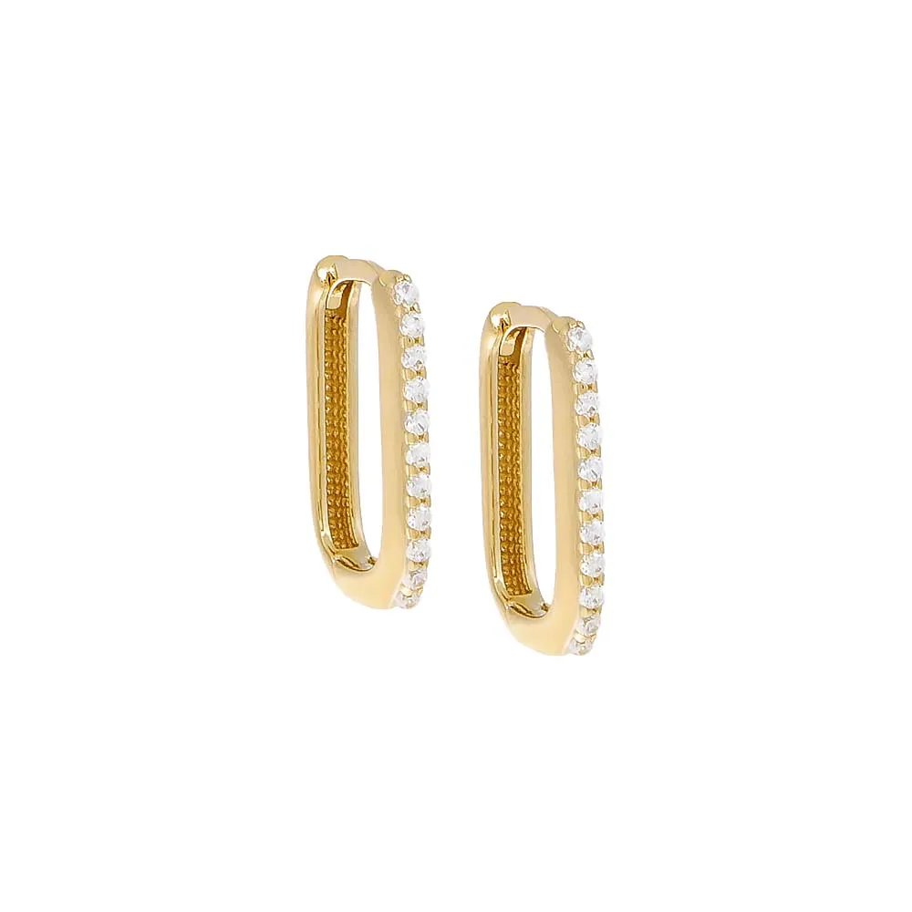 Thin Pave Paperclip Huggie
Earring 14K sold by Adina Eden's product image thumbnail 4