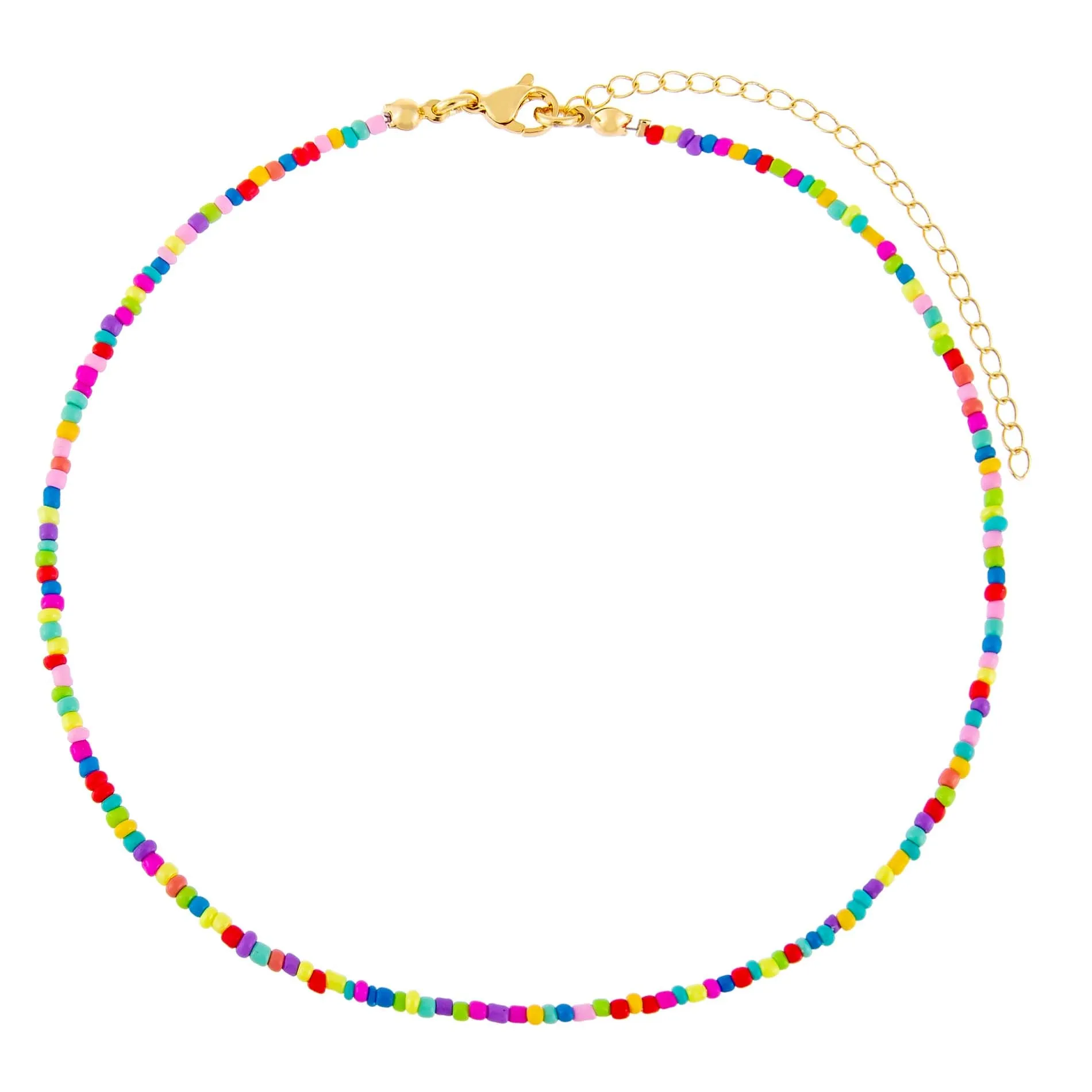 Rainbow Beaded Choker sold by Adina Eden's product image thumbnail 3