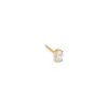 Diamond Tiny Oval Stud Earring 14K sold by Adina Eden's