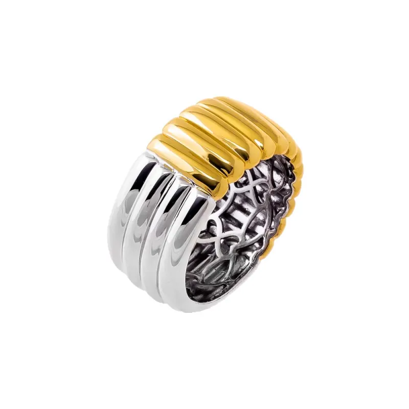 Ridged Cigar Band Ring sold by Adina Eden's