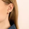 CZ Mini Heart Huggie Earring sold by Adina Eden's