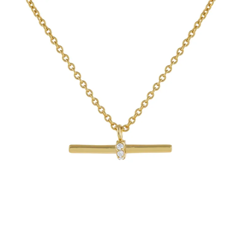 Pavé Bar Necklace sold by Adina Eden's