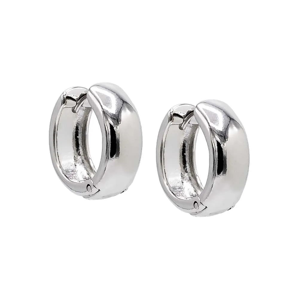 Solid Wide Huggie Earring sold by Adina Eden's product image thumbnail 3