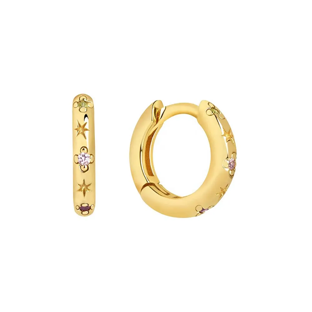 Celestial CZ Huggie Earring sold by Adina Eden's