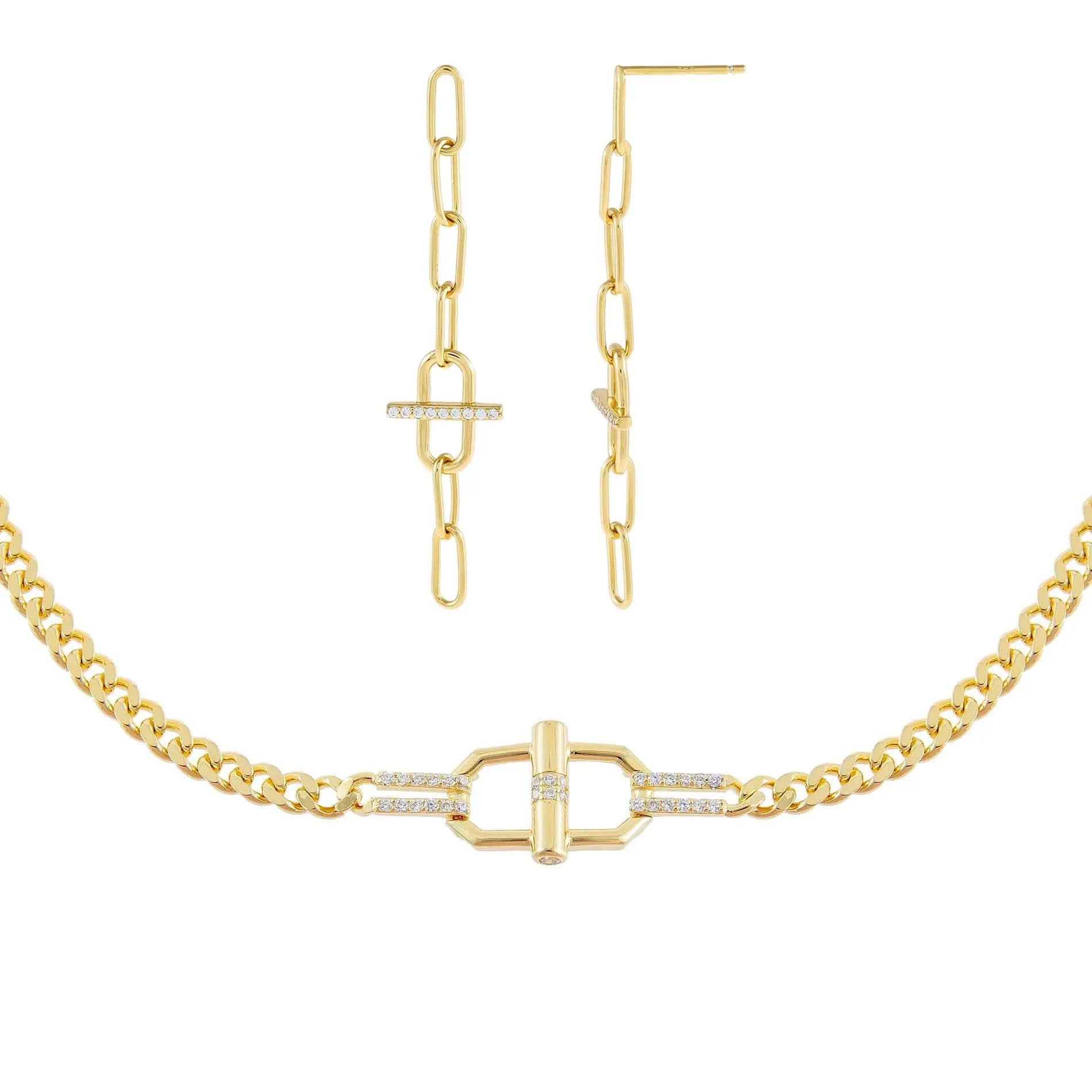 CZ Toggle Combo Set sold by Adina Eden's