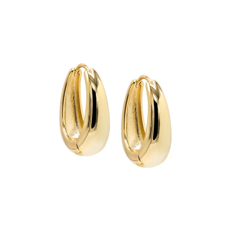 Solid Vintage Chubby Hoop Earring sold by Adina Eden's
