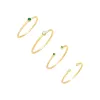 Green & Gold Ring Combo Set sold by Adina Eden's