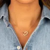 Pavé X Solid Double Link Necklace sold by Adina Eden's