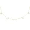 Pavé Block Name Necklace sold by Adina Eden's