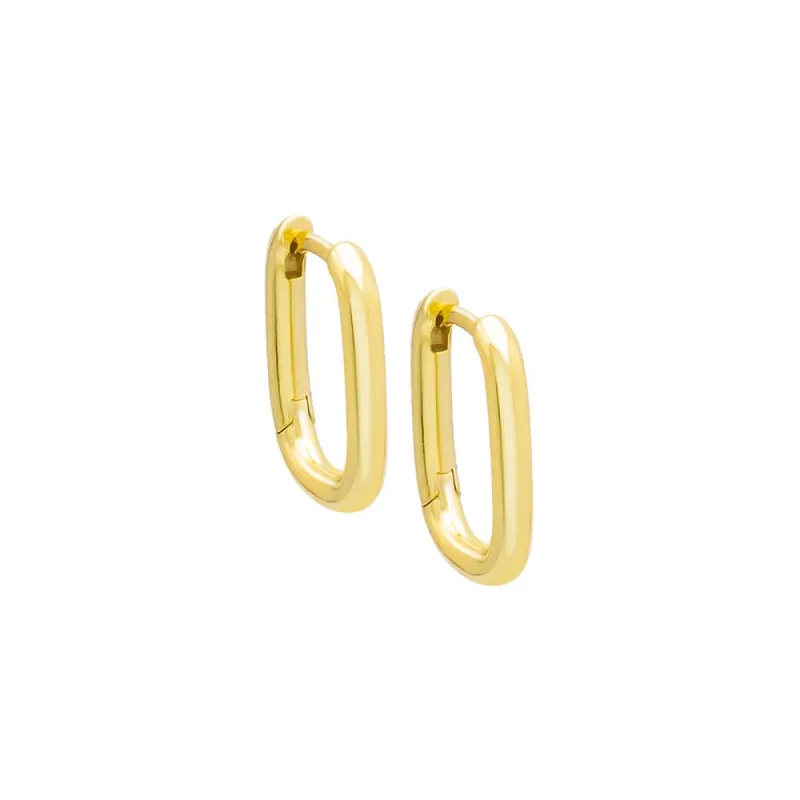 Chain Link Huggie Earring sold by Adina Eden's
