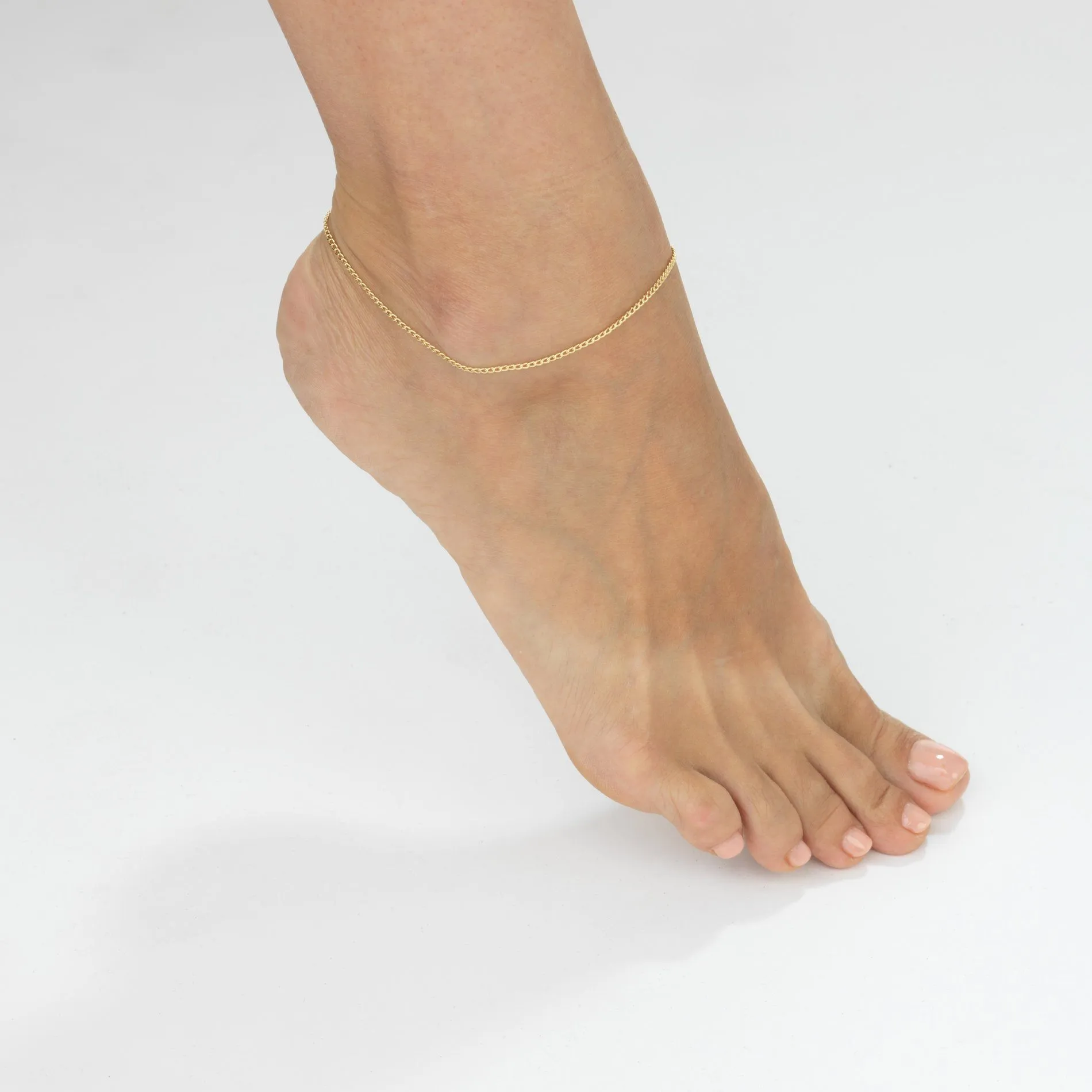 Cuban Chain Anklet 14K sold by Adina Eden's product image thumbnail 2