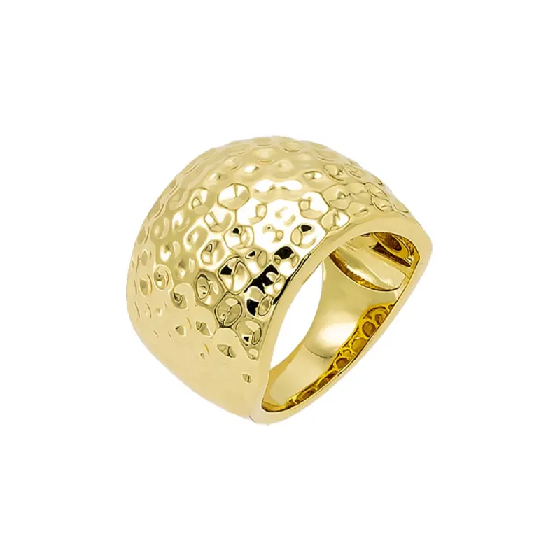 Indented Puffy Wide Statement Ring sold by Adina Eden's