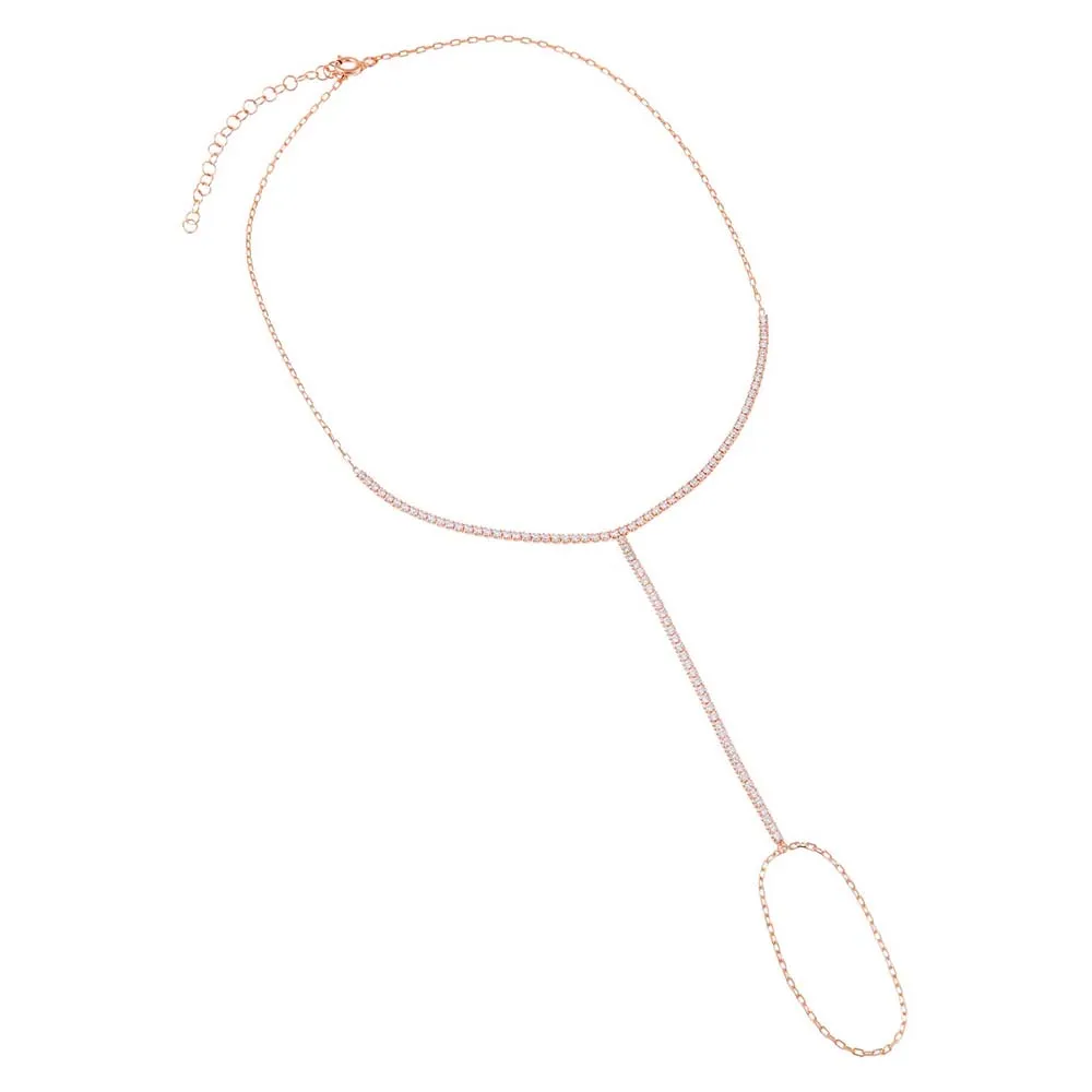 Tennis Hand Chain Bracelet sold by Adina Eden's product image thumbnail 4