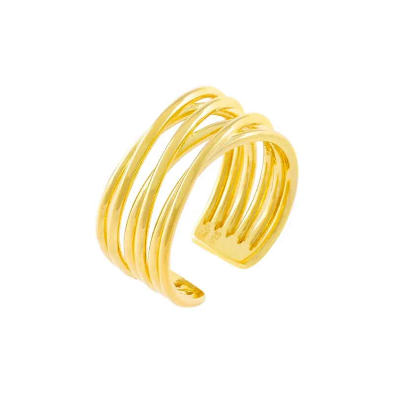 Multi Row Adjustable Ring sold by Adina Eden's