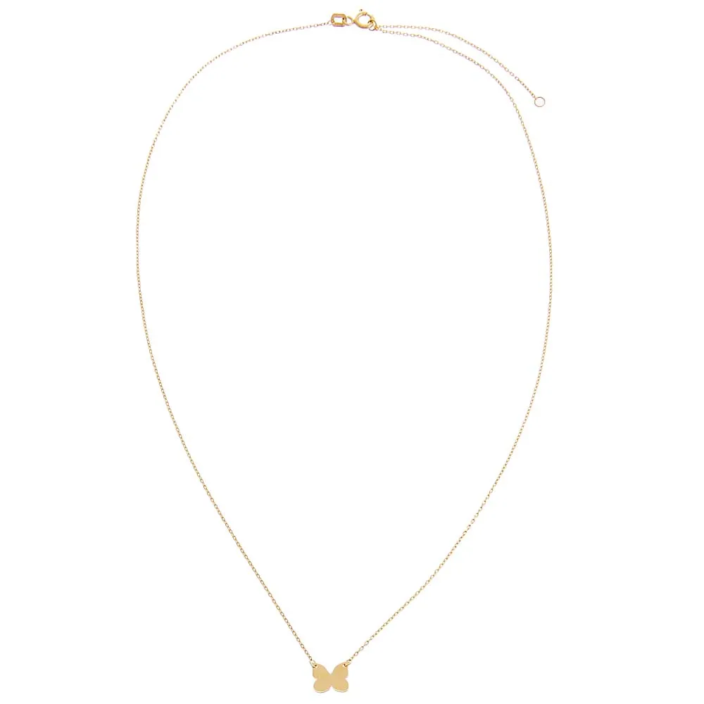 Butterfly Pendant Necklace 14K sold by Adina Eden's product image thumbnail 3