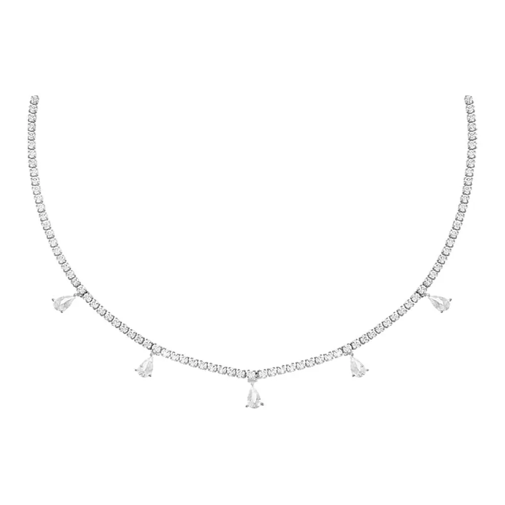 Dangling Multi Teardrop Tennis Choker sold by Adina Eden's product image thumbnail 5