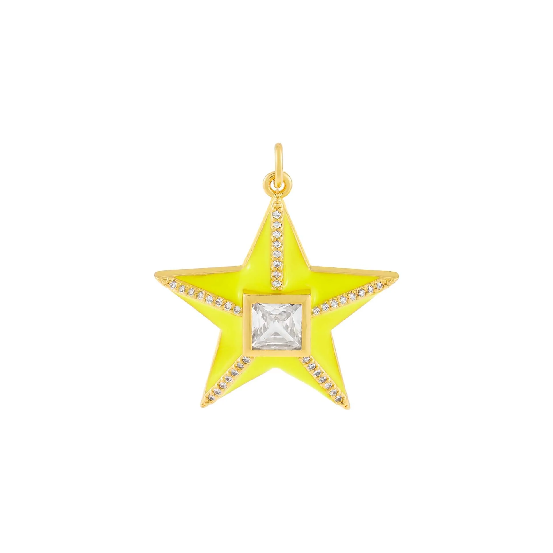 CZ Star Enamel Charm sold by Adina Eden's product image thumbnail 2