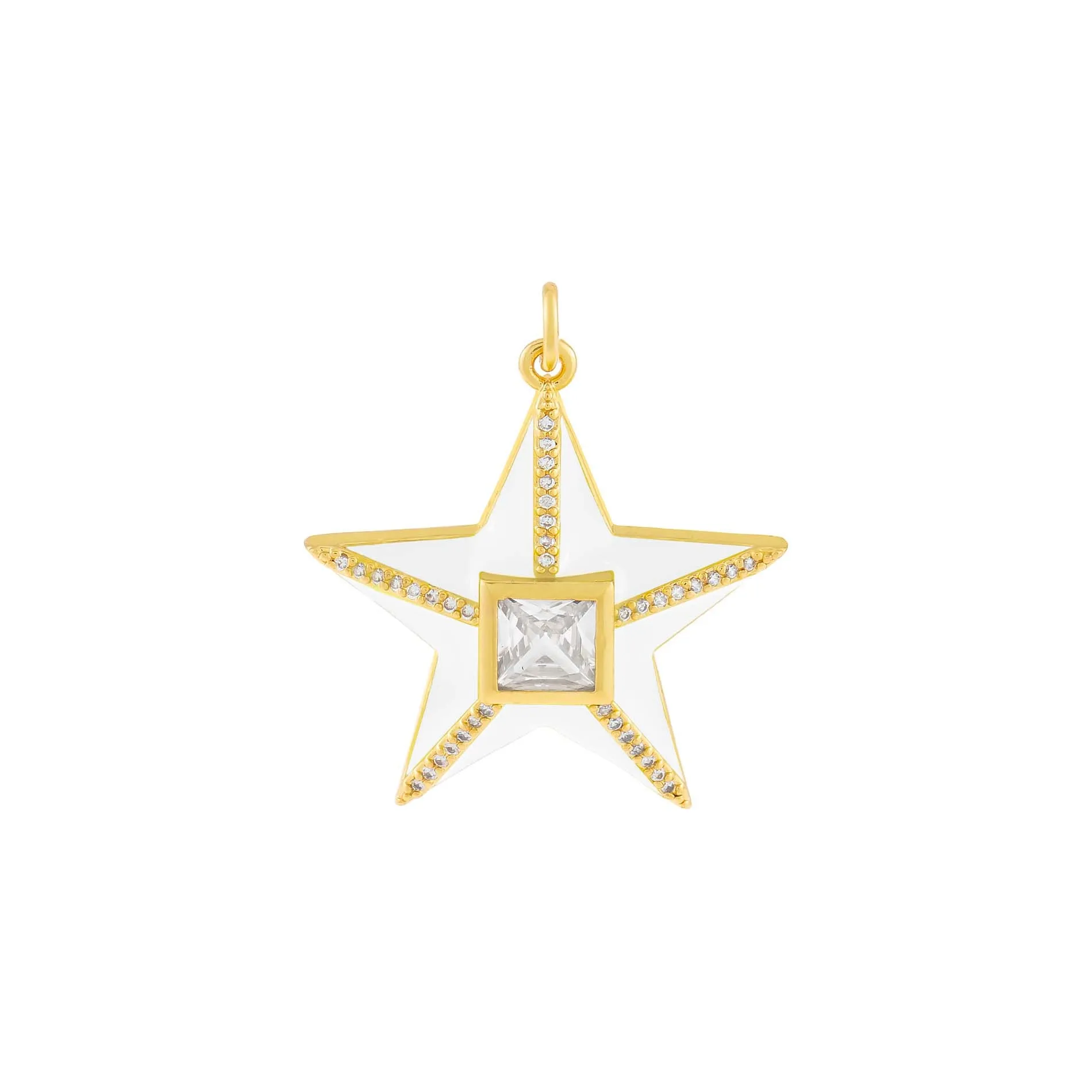 CZ Star Enamel Charm sold by Adina Eden's product image thumbnail 5