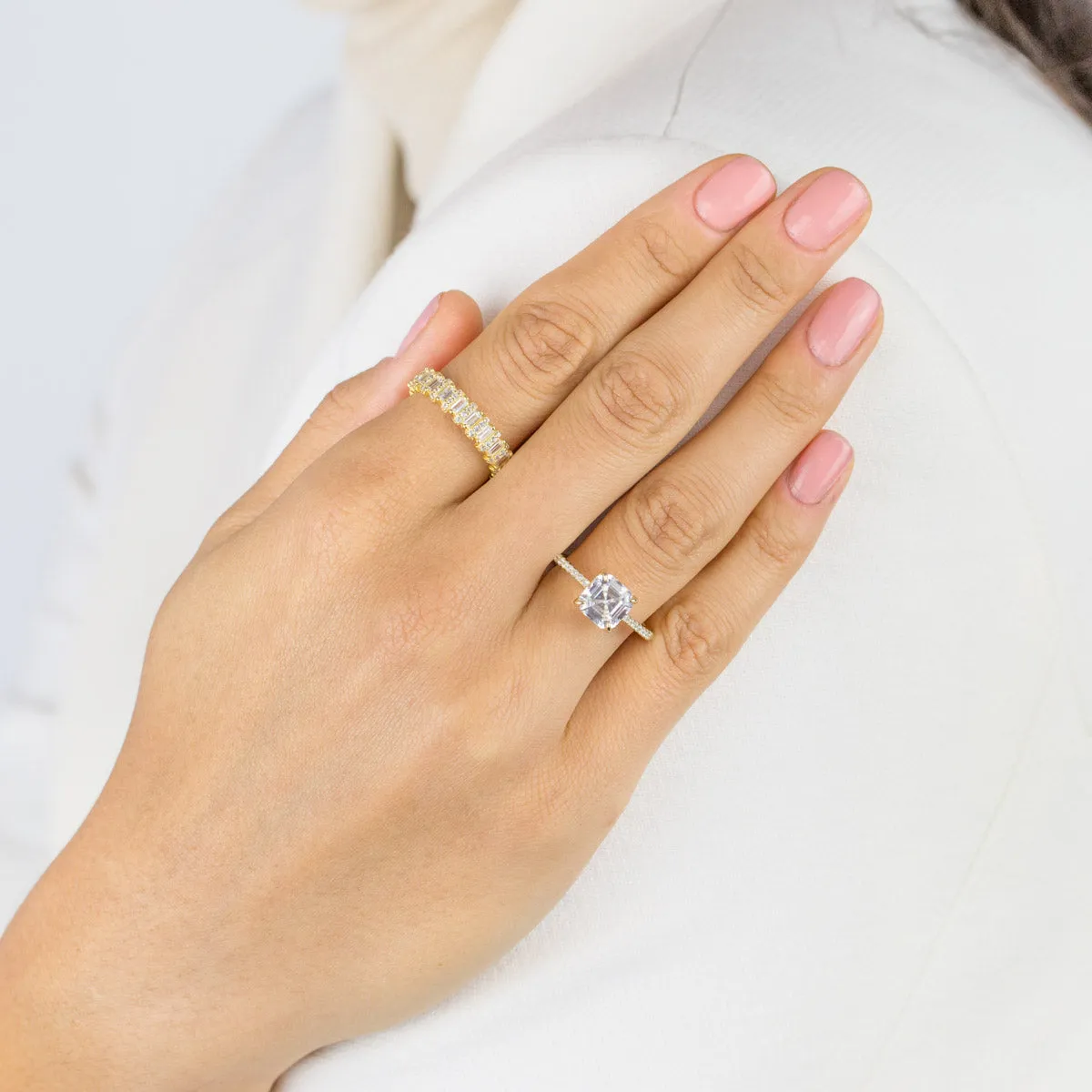 Pavé Baguette Ring sold by Adina Eden's product image thumbnail 2