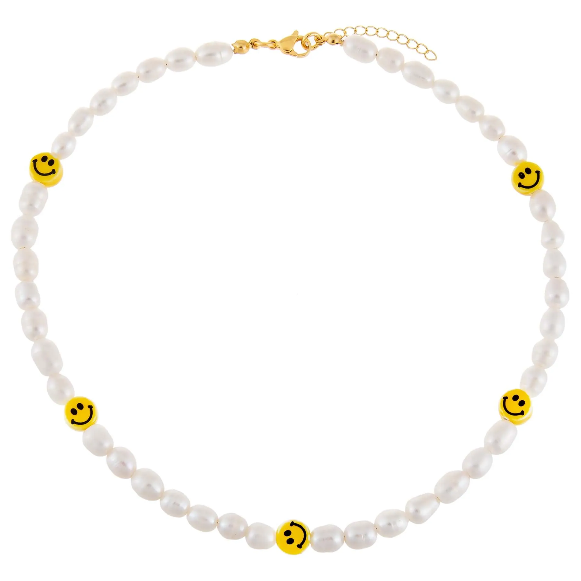 Smiley Face Pearl Anklet sold by Adina Eden's