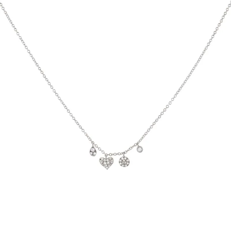 Diamond Shapes Necklace 14K sold by Adina Eden's
