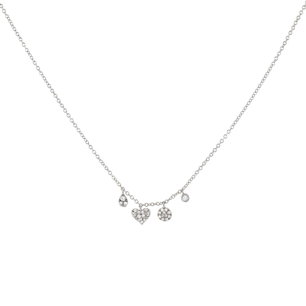 Diamond Shapes Necklace 14K sold by Adina Eden's