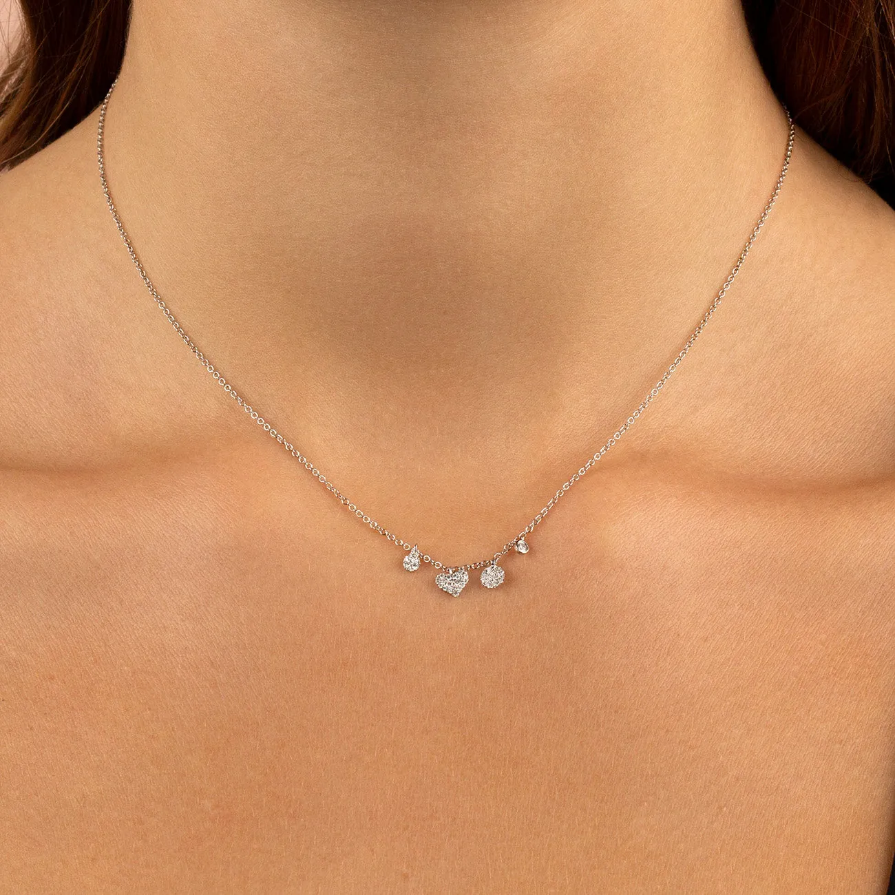 Diamond Shapes Necklace 14K sold by Adina Eden's product image thumbnail 2