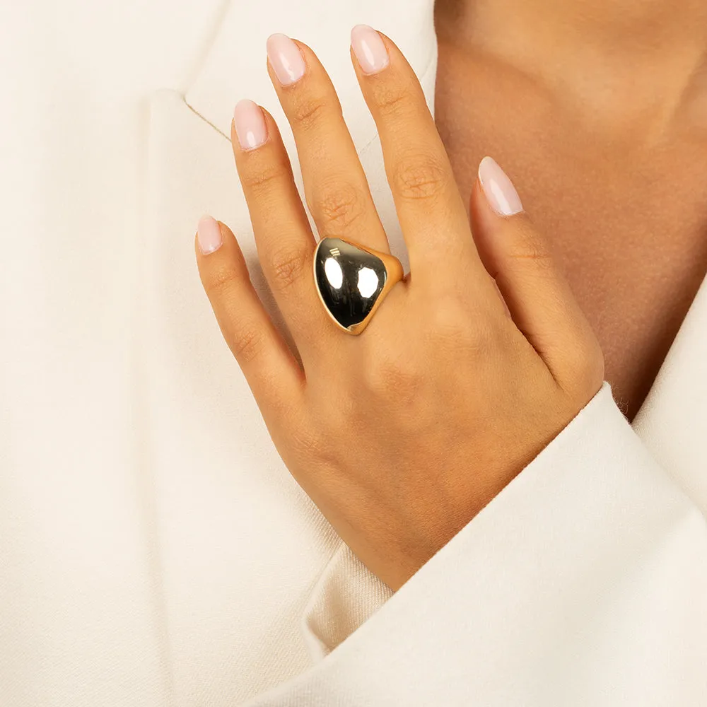 Solid Elongated Chunky Ring sold by Adina Eden's product image thumbnail 2